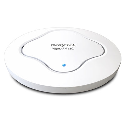 DrayTek VigorAP 912C AC1200 Ceiling-Mount Mesh Access Point PoE DrayTek VigorAP 912C AC1200 Ceiling-Mount Mesh Access Point PoE